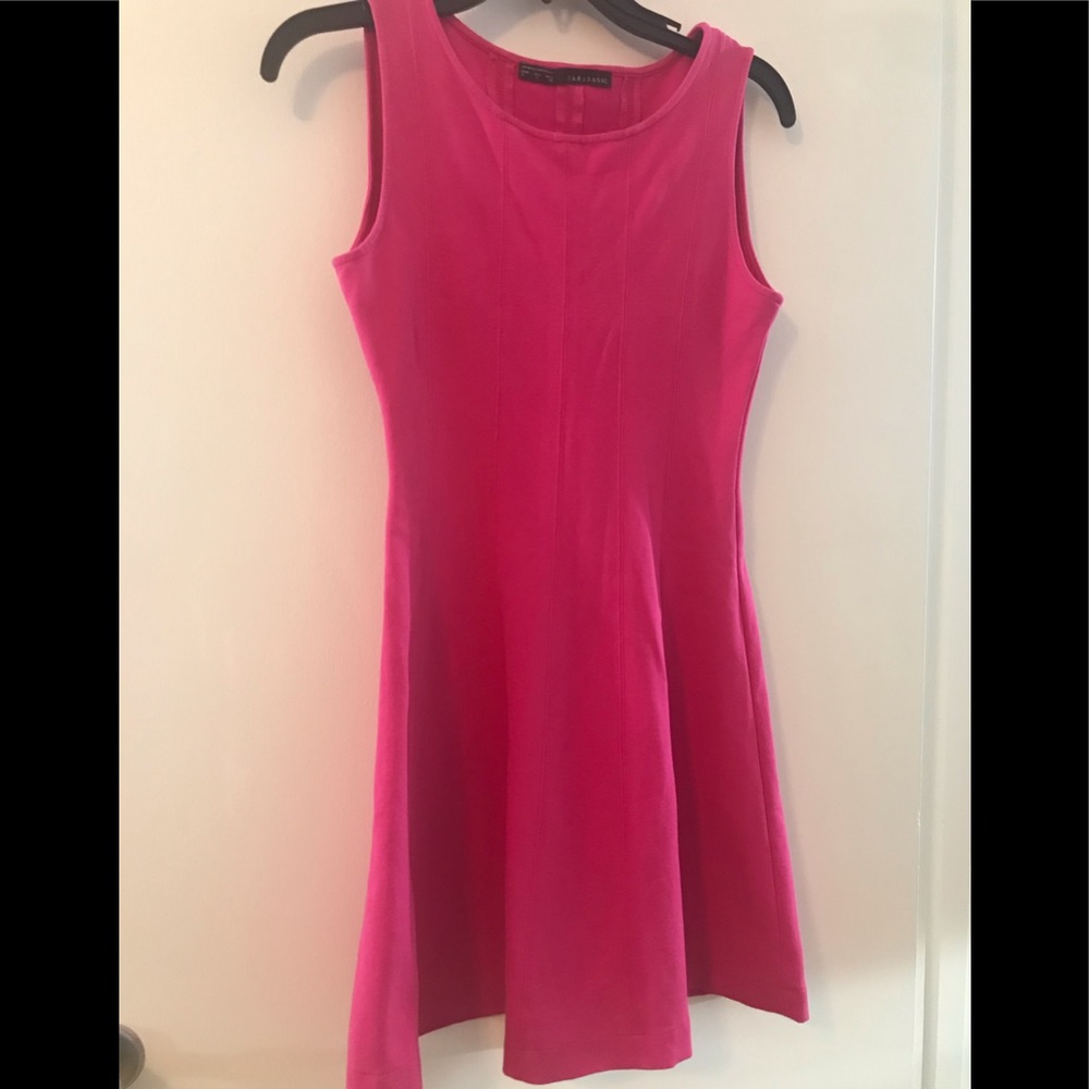 Zara hot pink dress-O